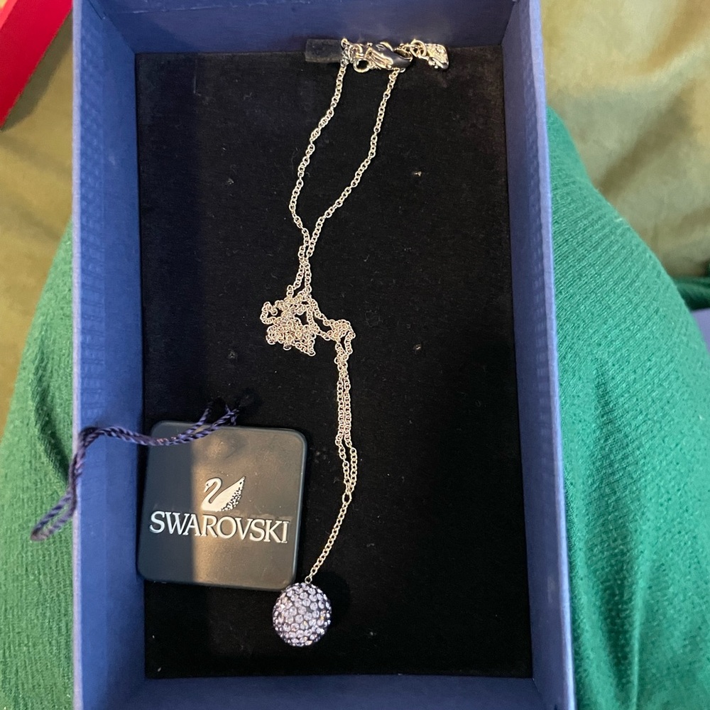Vintage sterling silver Swarovski necklace